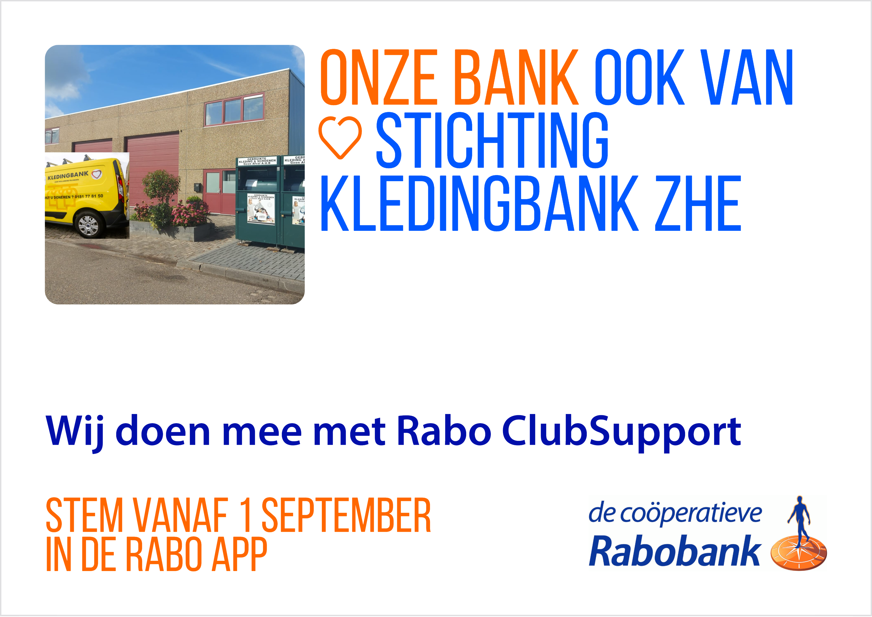 Mooie donatie dankzij actie clubsupport Rabobank